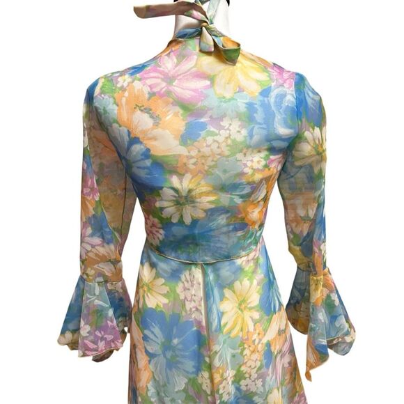 Vintage Union-Made Floral Halter Maxi Dress & Jacket Set | EUC - Picture 11 of 11